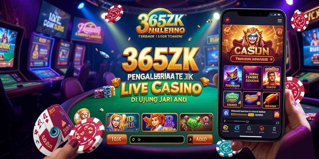 Tampilan gameplay Live Casino yang menarik dan interaktif di 365ZK.