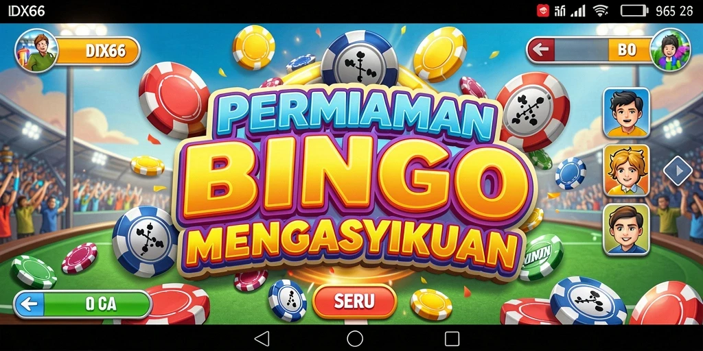 Tampilan gameplay seru di IDX66 dengan berbagai pilihan Bingo.