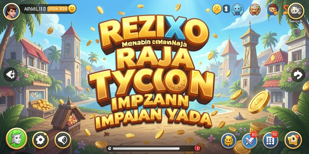 Tampilan gameplay REZIXO yang intens dan strategis dalam dunia bisnis.