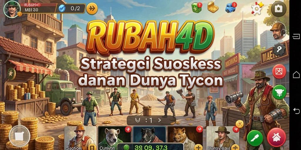 Tampilan gameplay RUBAH4D yang menarik dalam simulasi Tycoon.