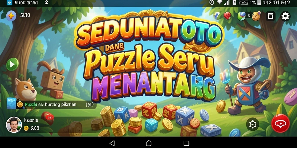 Tampilan gameplay SEDUNIATOTO yang seru dan menantang.